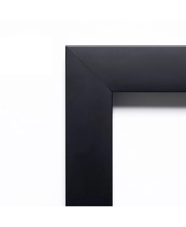 Amanti Art Mezzanotte Black Framed Cork Board