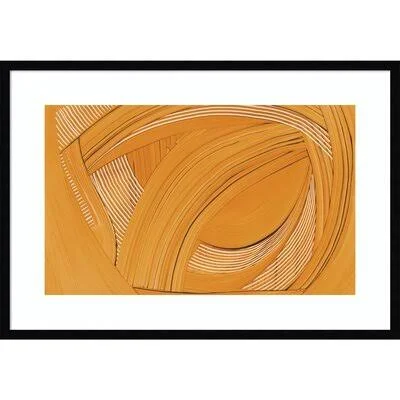 Weaving II by Mike Schick - Picture Frame Graphic Art Print on Paper AllModern Format: Black Framed Paper - Size: 23.12x22 H x 33