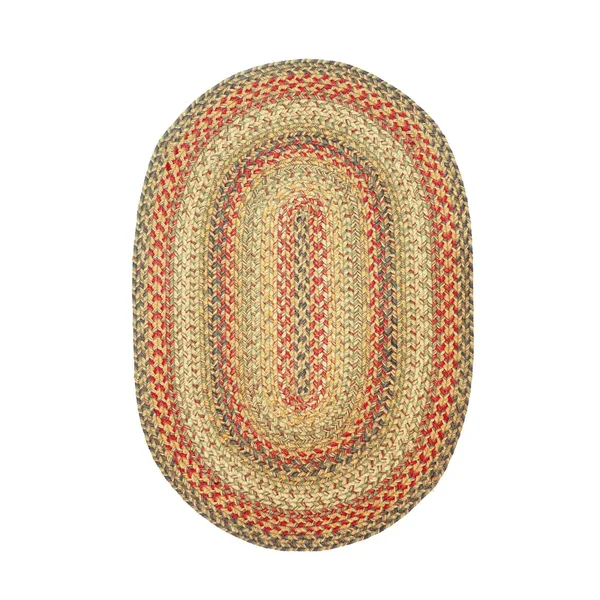 Homespice Decor - 8 x 10& Oval Kingston Jute Braided Rug