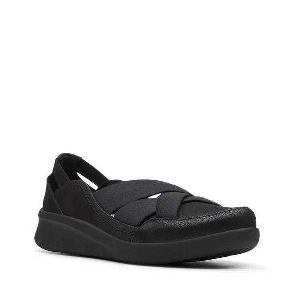 Clarks Sillian 2.0 Star Black Synthetic, Women's, Size: 7.5 Wide