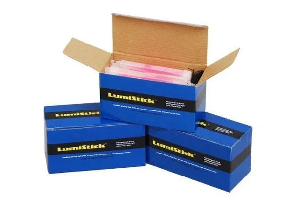Lumistick 6 inch Premium Glow Sticks, Red, 200 ct