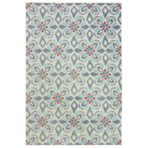 Oriental Weavers Barbados Blue 5994Z Rug 5&3x22 x 7&6x22
