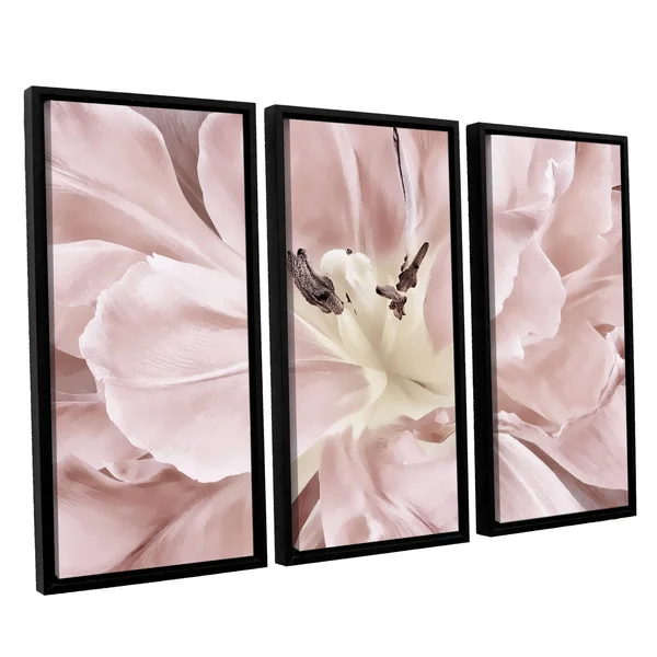 ArtWall 'Cora Niele's Pastel' 3-Piece Floater Framed Canvas Set - 24x36