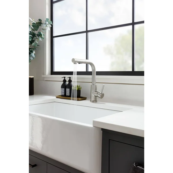 Miseno MK64 Mia Pull-Out Kitchen Faucet with Multi-Flow Spray Head - Polished Chrome