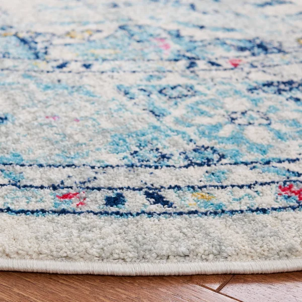 Safavieh Madison MAD926R 6&7x22 x 6&7x22 Square Light Grey, Fuchsia Area Rug