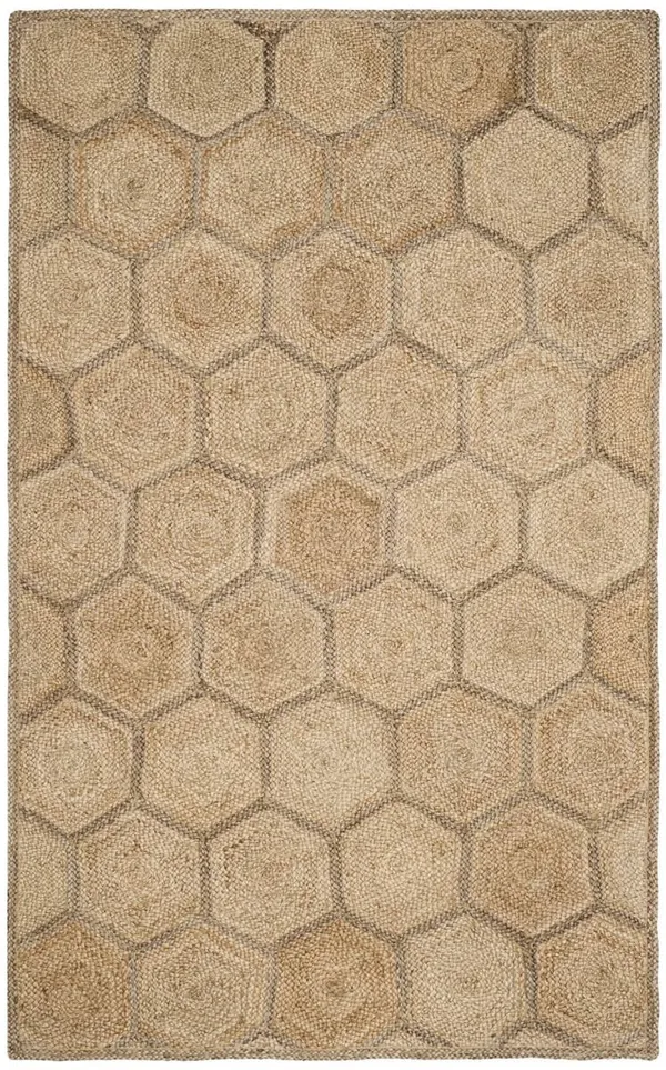 Safavieh Natural Fiber NF882B 3&0x22 x 5&0x22 Natural, Grey Area Rug