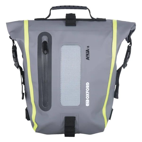 Oxford Aqua T8 Tail Bag, Grey - Black