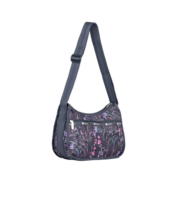 Lesportsac Classic Hobo - Windswept Floral Shadow Print Windswept Floral Shadow Print, 22.86 x 30.48 x 13.34 cm