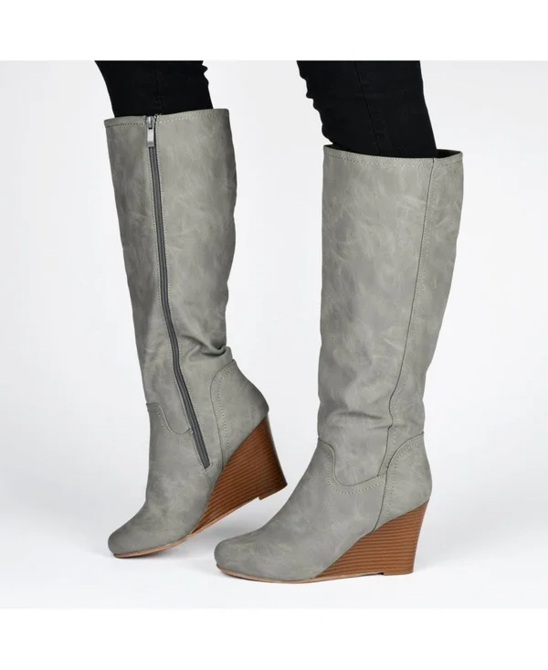 Journee Collection Women's Langly Boot - Grey