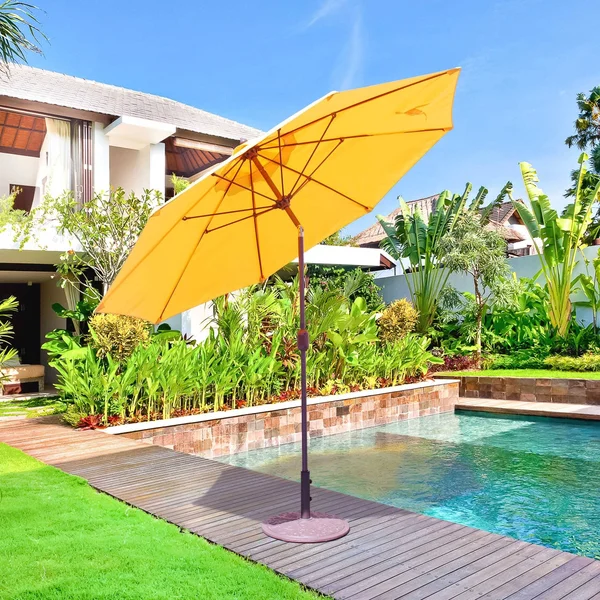 Galtech 636 9& Manual Tilt Umbrella - Granite