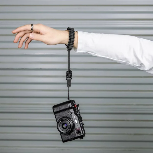 DSPTCH Camera Wrist Strap One Size - Green, Olive/Stainless Steel