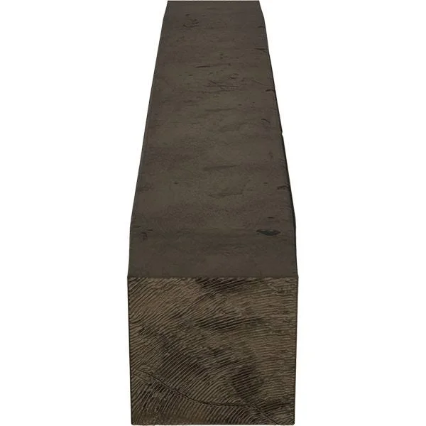 Ekena Millwork MANUKP08X10X72ZW 8x22H x 10x22D x 72x22W Knotty Pine Faux Wood Fireplace Mantel, Premium Walnut