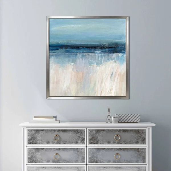 on The Severn I by Susan Jill Print on Canvas in Floating Frame - Blue - 31.5x22 x 31.5x22 x 2x22