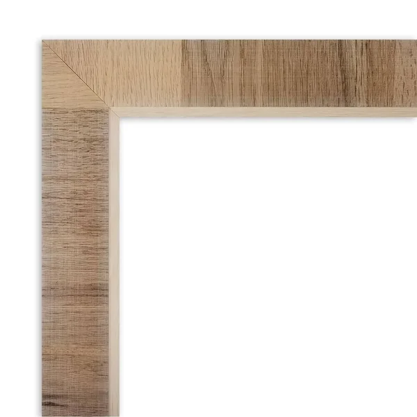 Amanti Art Bathroom Mirror, Natural White Wash, Size: 40 x 28-Inch