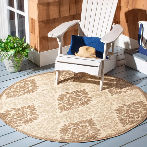Safavieh Courtyard CY2714-3777 6&7x22 x 6&7x22 Square Red, Red Area Rug