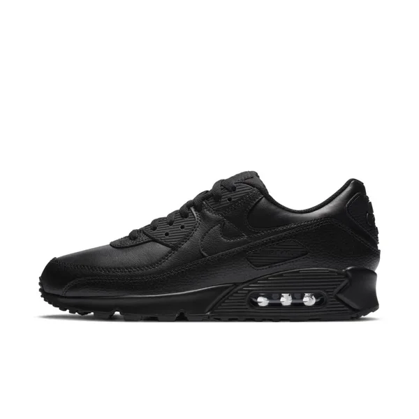 Nike Air Max 90 Leather Black Men's Shoes - Size: 13