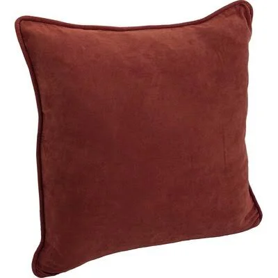 Hysley Microsuede Square Pillow Cover & Insert Trule Color: Red Wine