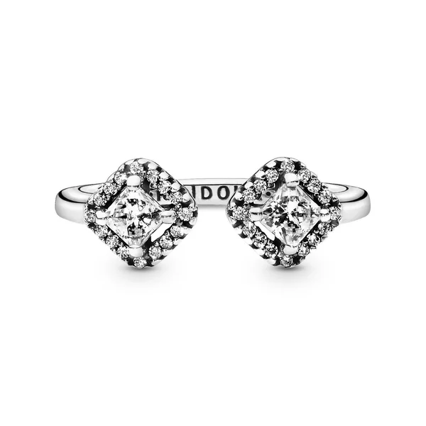 Pandora Square Sparkle Open Ring