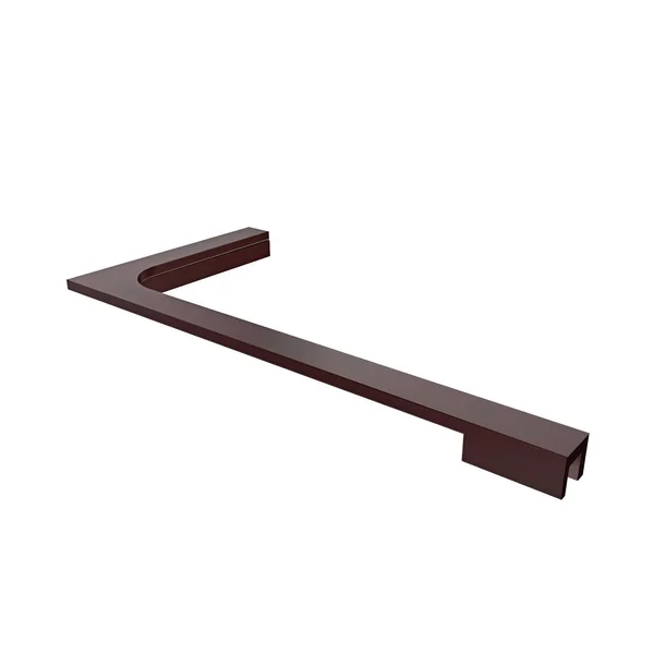 DreamLine L-Bar Support Bracket 12-in (Left Wall Installation) for 10mm (3/8-in) Glass in Oil Rubbed Bronze, SHDRAC20023L06