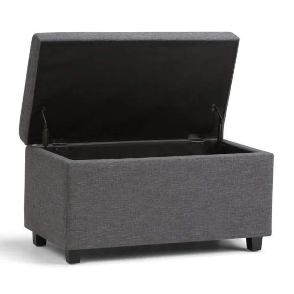 Simpli Home Darcy Storage Ottoman Bench - Tanners Brown