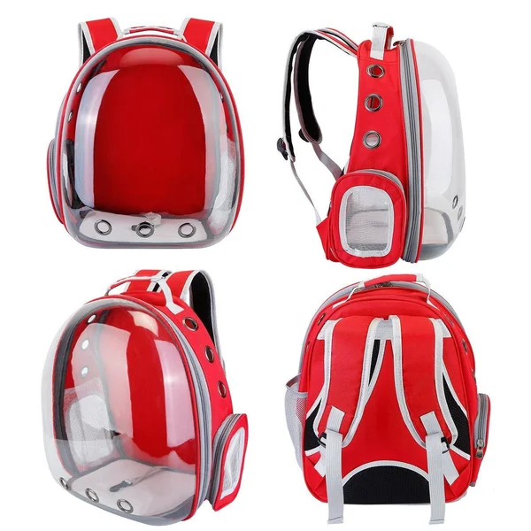iMounTEK Pet Carrier Ventilate Backpack - Black, 17.72 x 5.91 x 14.17