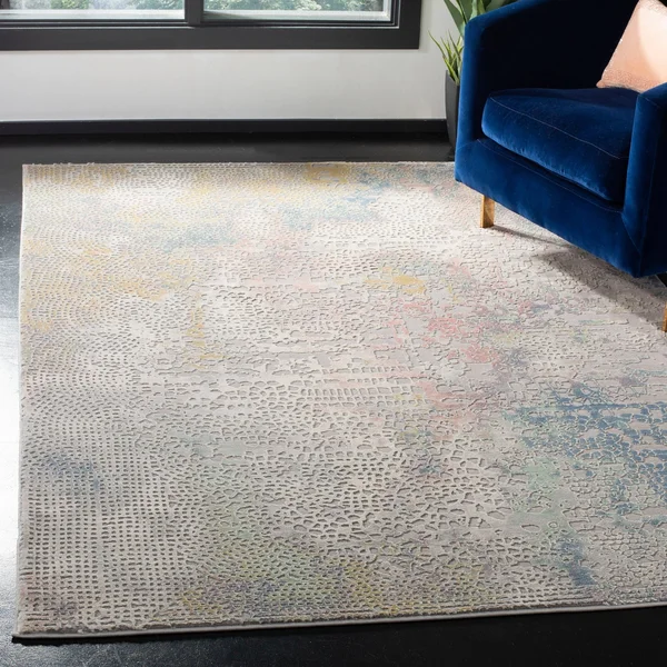 Safavieh Meadow 100 MDW181F Grey/Gold 4& x 6& Area Rug