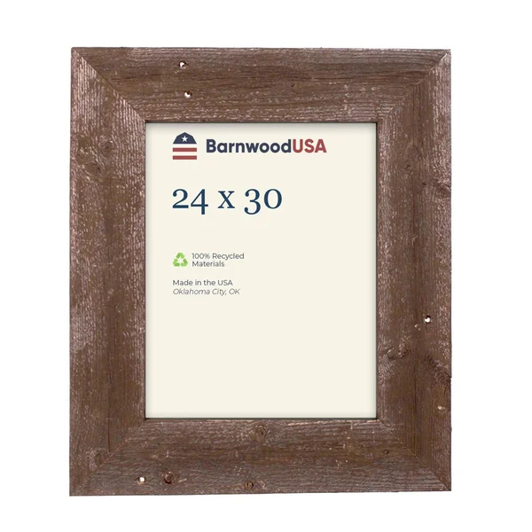 Rustic Farmhouse 3-Inch Picture Frame, Espresso 24x30