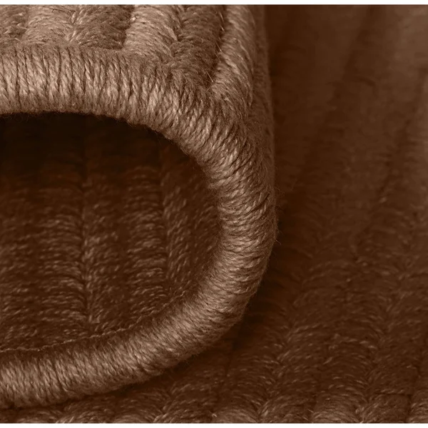 Colonial Mills LS01R060X084S 5 x 7 ft. Sunbrella Solid Braided Rug - Mink
