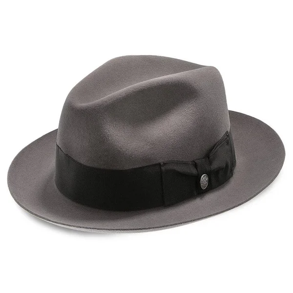 Stetson Temple Fur Felt Fedora Hat - Size: 7, Black
