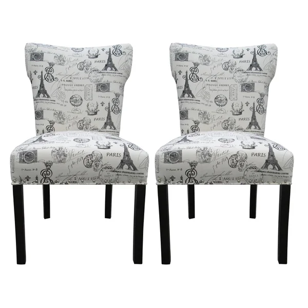 Sole Designs Bella Side Chair (Set of 2); Onyx