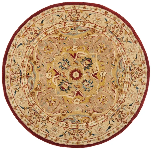 Safavieh Anatolia Gold/Ivory Area Rug; Round 6&