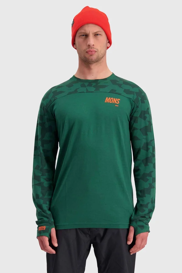 Mons Royale Yotei Tech LS - Pine Camo