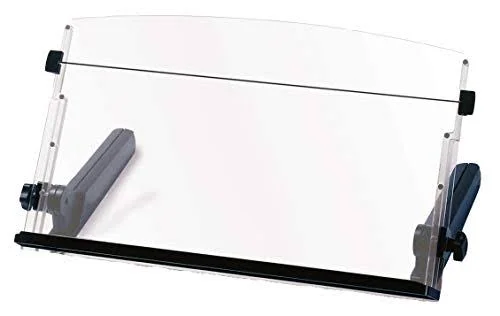 3M Adjustable In-Line Paper Document Copy Holder with Elastic Line Guide - 18-inch Wide, 300 Sheet Capacity, Weighted Base (DH640