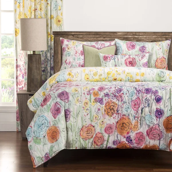 The Curated Nomad Bransten Floral 6-Piece Duvet Cover Set - Queen