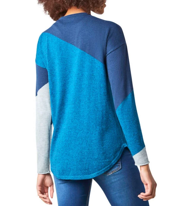Smartwool Shadow Pine Colorblock Sweater - Women's Ginger Heather, M