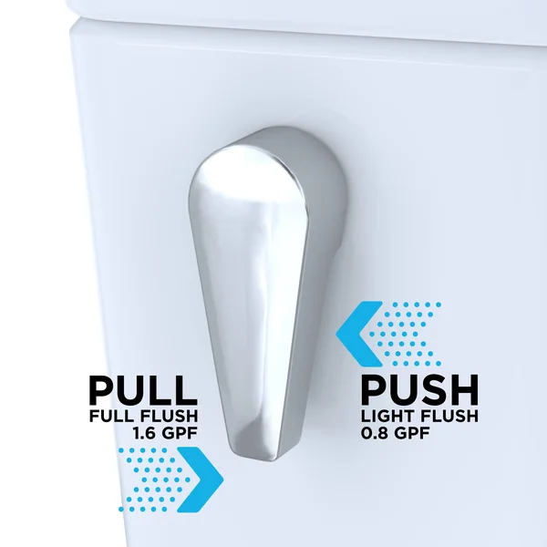Toto Drake Two-Piece Elongated Dual Flush 1.6 and 0.8 GPF Universal Height Dynamax Tornado Flush Toilet with CeFiONtect - Coloni