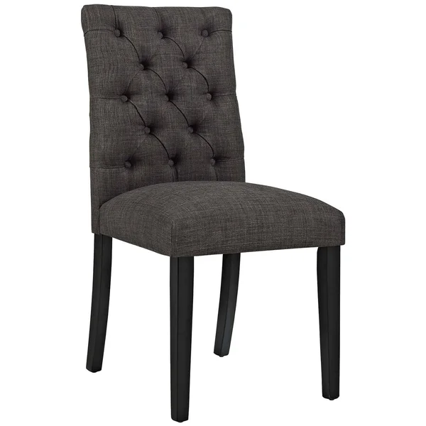 Modway Duchess Dining Chair Fabric Set of 2 - Brown