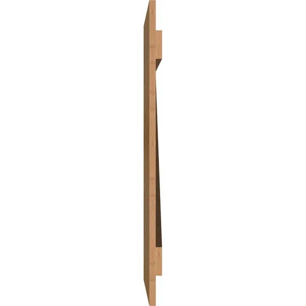 32 1/4x22W x 36x22H TimberCraft Six 5 3/8x22 Boards Joined Board-n-Batten Shutters w/Z-Bar, Rough Sawn Western Red Cedar (Per Pa
