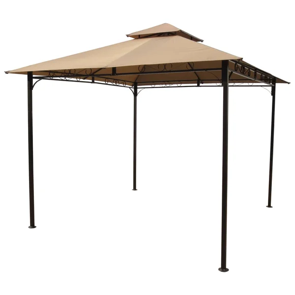International Caravan Square Vented Canopy Gazebo - Cranberry