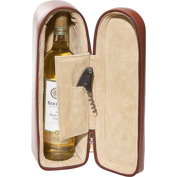 Royce Leather Single Wine Case Coco