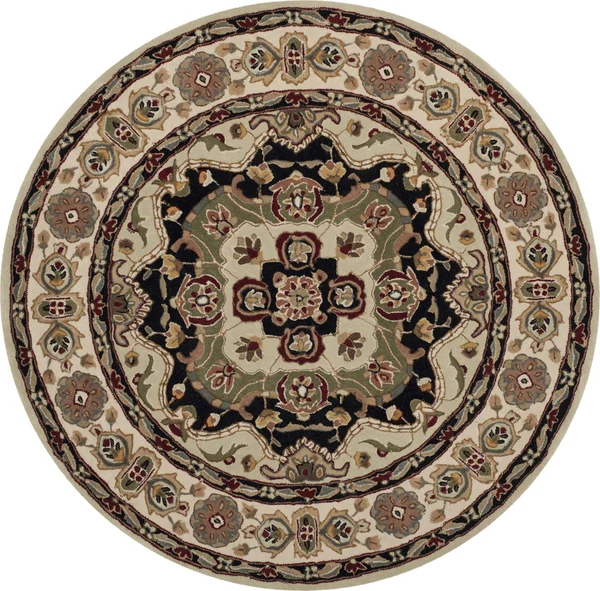 Safavieh Total Performance Rug Collection TLP718A - Soft Green, Ivory - 6' x 6' Round