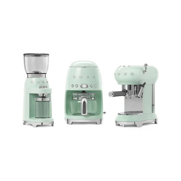 Smeg 50&s Retro Style Aesthetic Drip Coffee Machine, Pastel Green