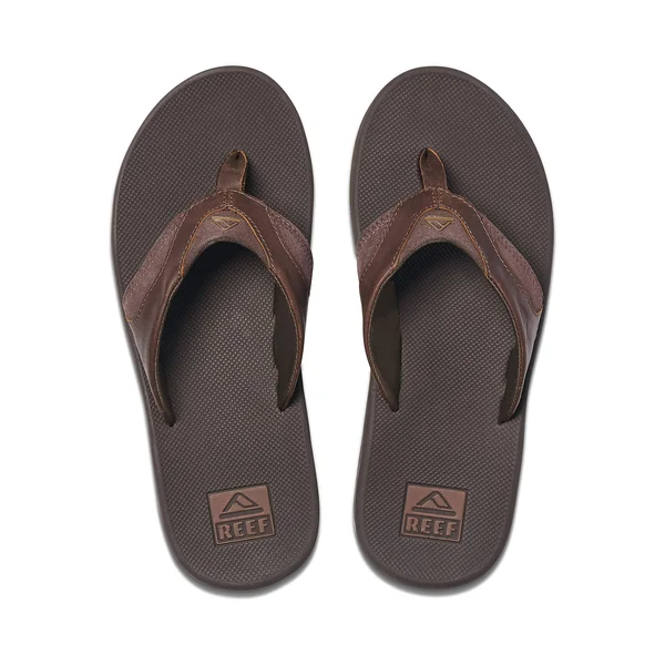 Reef Men's Leather Fanning Brown - 9