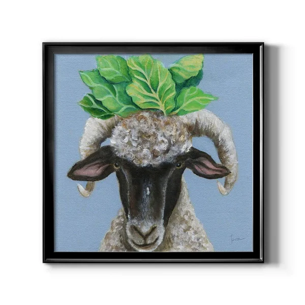 Touching The Sky I-Framed Canvas - Ready to Hang - Black - 32x32