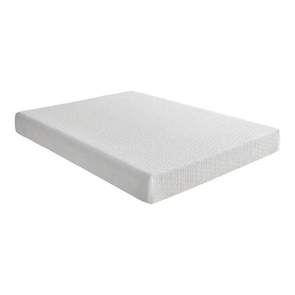 Lexicon Aaro 8x22 Modern Polyurethane Gel Memory Twin Mattress in White