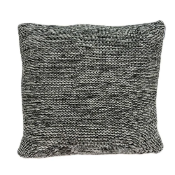 Casual Square Heather Gray Accent Pillow Cover - Cotton - Single - 20 x 20