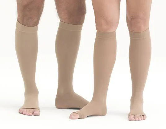 Mediven Plus, 30-40 mmHg, Calf High, Open Toe Black, I-Extra-Wide-Petite