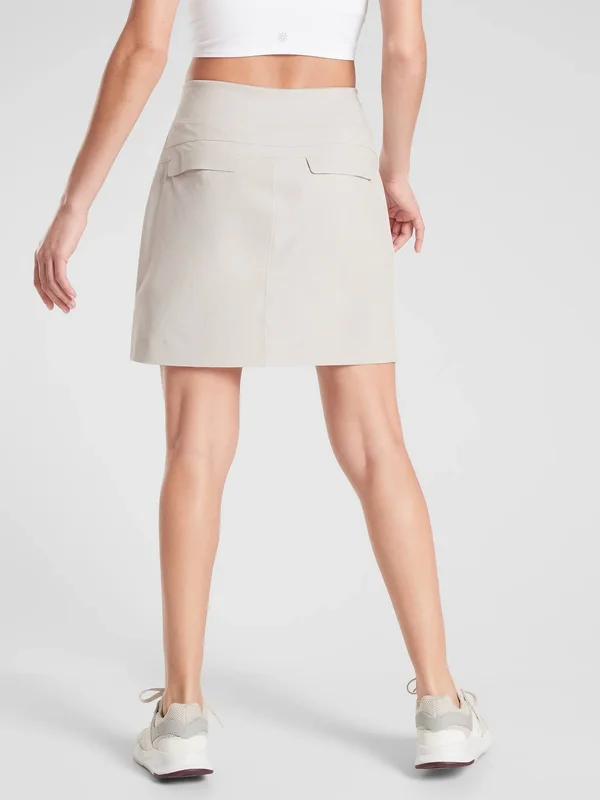 Athleta Women's Soho Skort Abalone Grey Tall Size 6