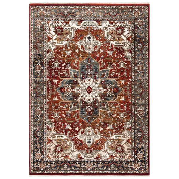 Safavieh Herat Rug Collection HRT301Q - Red, Ivory - 4& x 6&