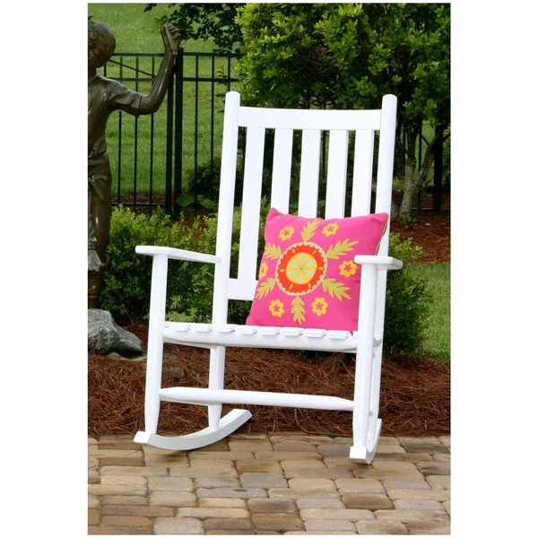 Dixie Seating Asheville Wood Grand Rocking Chair NO. 695s Cranberry - Red